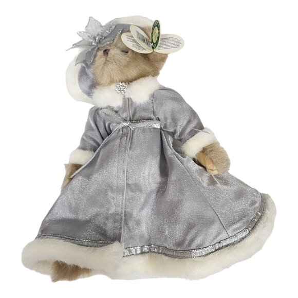 Vintage Bearington Collection Cecilia 14" Jointed Plush Holiday Christmas Bear - Picture 7 of 12